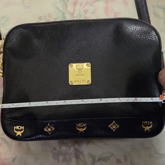 **Sale Alert ***EUC Vintage MCM made in Germany Black Crossbody with a dust bag - Picture 13 of 16